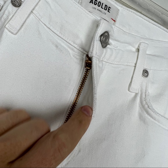 AGOLDE Toni Chewed Hem Straight Leg Jeans - Picture 7 of 9